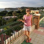 En la costa de Procida en Italia