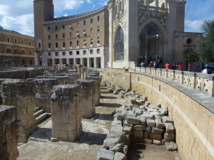 Anfiteatro y Sedile en Lecce