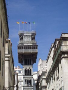 Elevador de Santa Justa en Lisboa