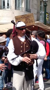 O gaiteiro en Bouzas