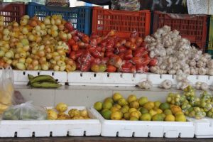 Mercado de frutas en Curaçao