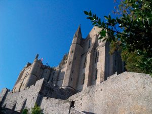Subiendo a la abadía de Saint Michel
