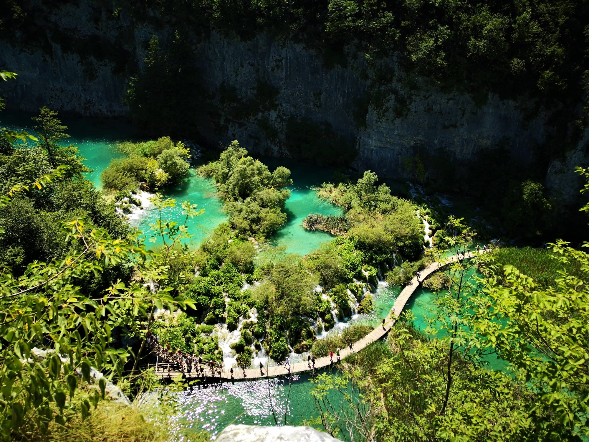 Típica postal de los Lagos Plitvice