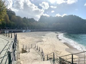 Vista de la playa de Portocelo