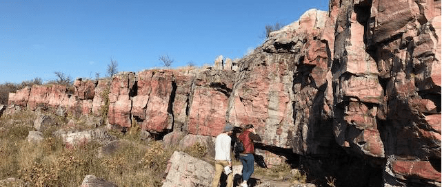 Yacimiento de piedra roja en Pipestone