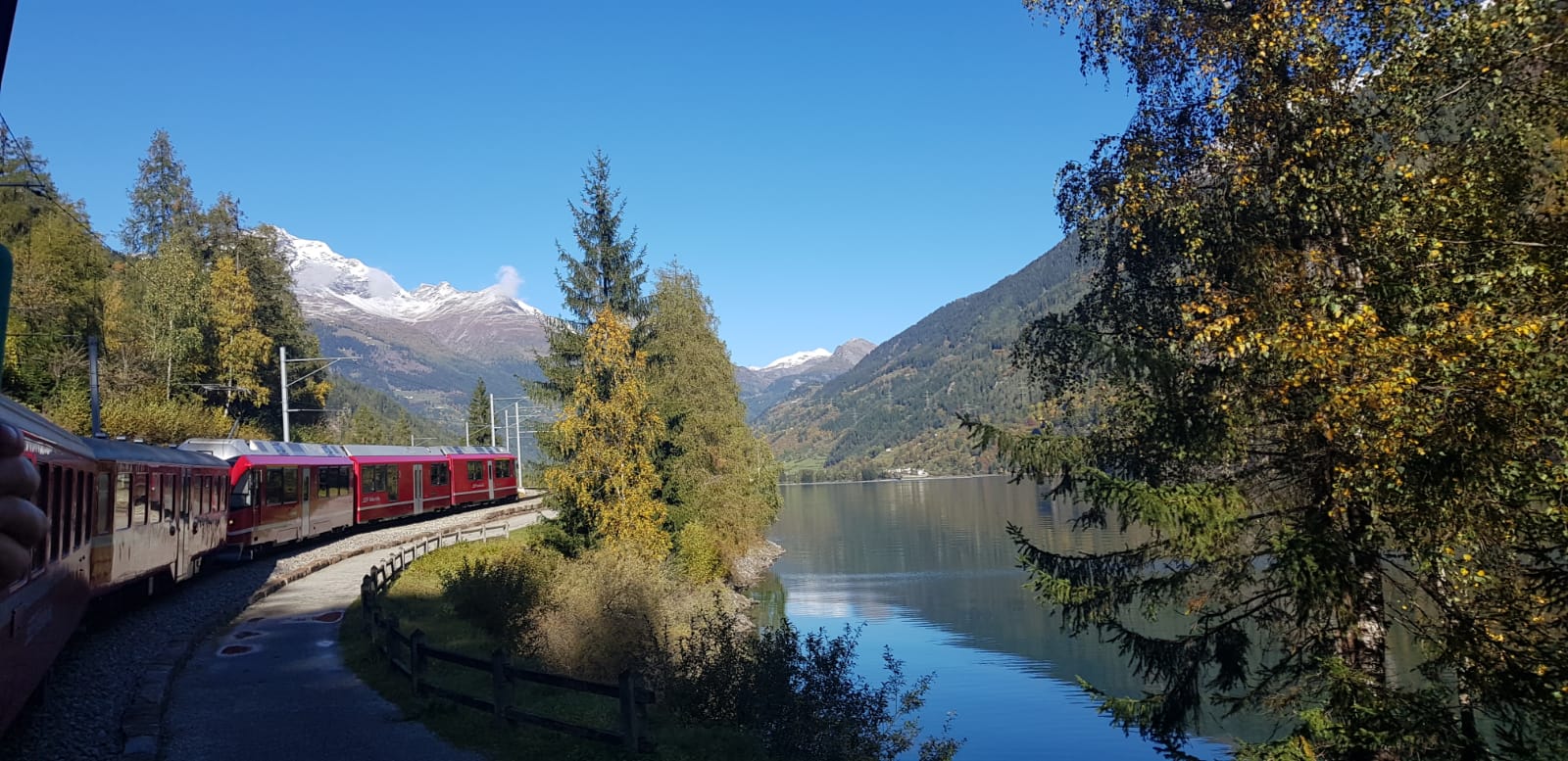 Paisajes desde el tren Bernina Express