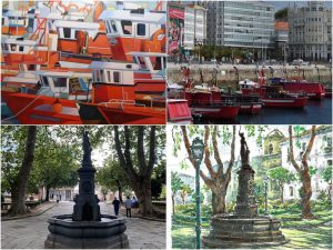 A Coruña con el pintor Jose Ramon