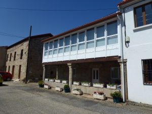 Casas dentro de la fortaleza de Salvaterra de Miño