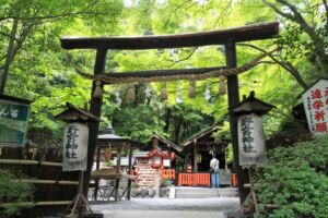 Santuario Nonomiya Jinja en Arashiyama en Kyoto
