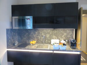 Cocina del apartamento en Faro Isla Pancha