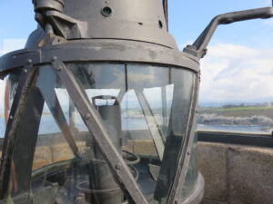 La linterna del antiguo faro de Isla Pancha