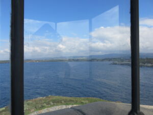 Vistas desde la linterna del antiguo faro de Isla Pancha