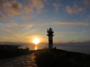 Puesta de sol en Isla Pancha