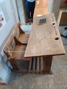 Pupitre de la vieja escuela