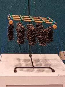 Maqueta de batea mejillonera en el Museo do Mar