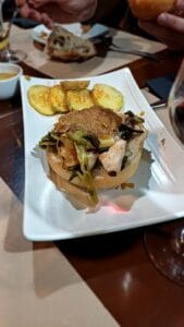 Hamburguesa de pulpo en Fio de Liño