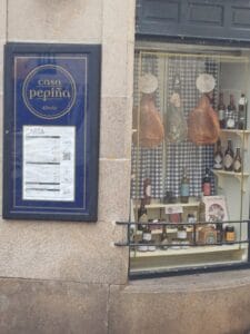 Escaparate de Casa Pepiña de Allariz