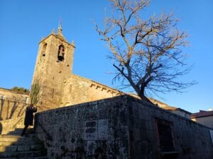 Vista de la Iglesia de Santo Estevo en Allariz