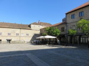 En la Plaza del Teucro de Pontevedra