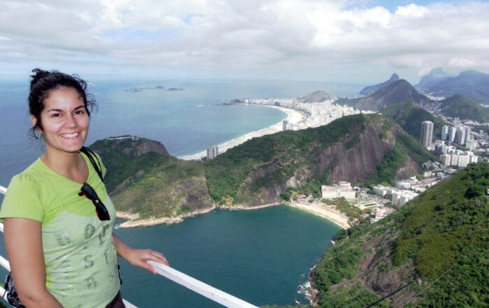 Raquel Lugo en Río de Janeiro